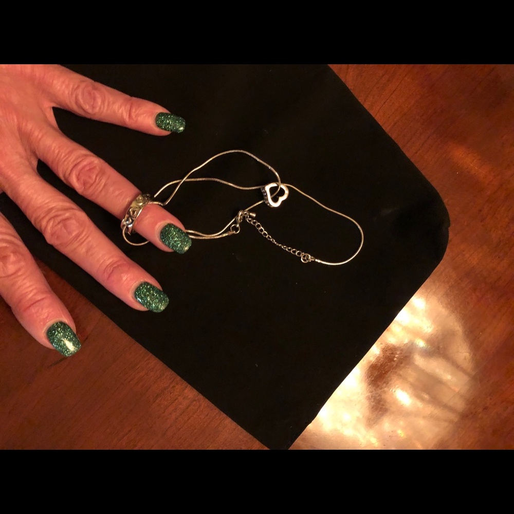 Beautiful Necklace , heart and ring.